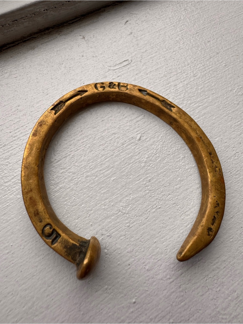 Giles & Brother "Le Beau" Railroad Spike Cuff Bracelet